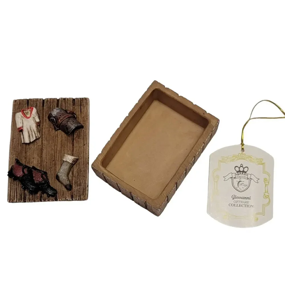 Turtle King‎ Giovanni Soccer Photo Frame Trinket Box Retro Football Gift Dad